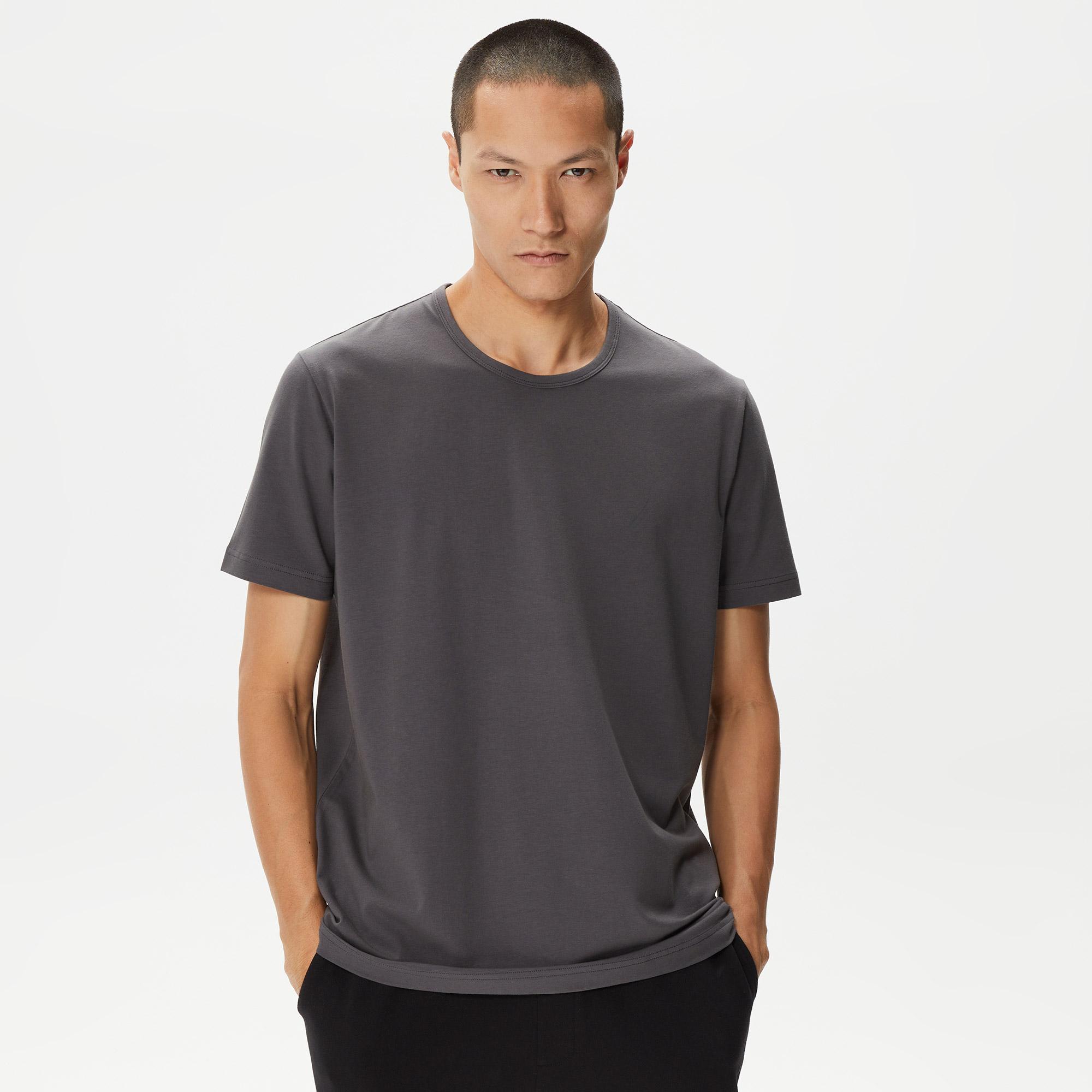 Nautica Erkek Gri Standart Fit T-Shirt
