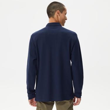  Nautica Erkek Lacivert Classic Fit Uzun Kollu Polo