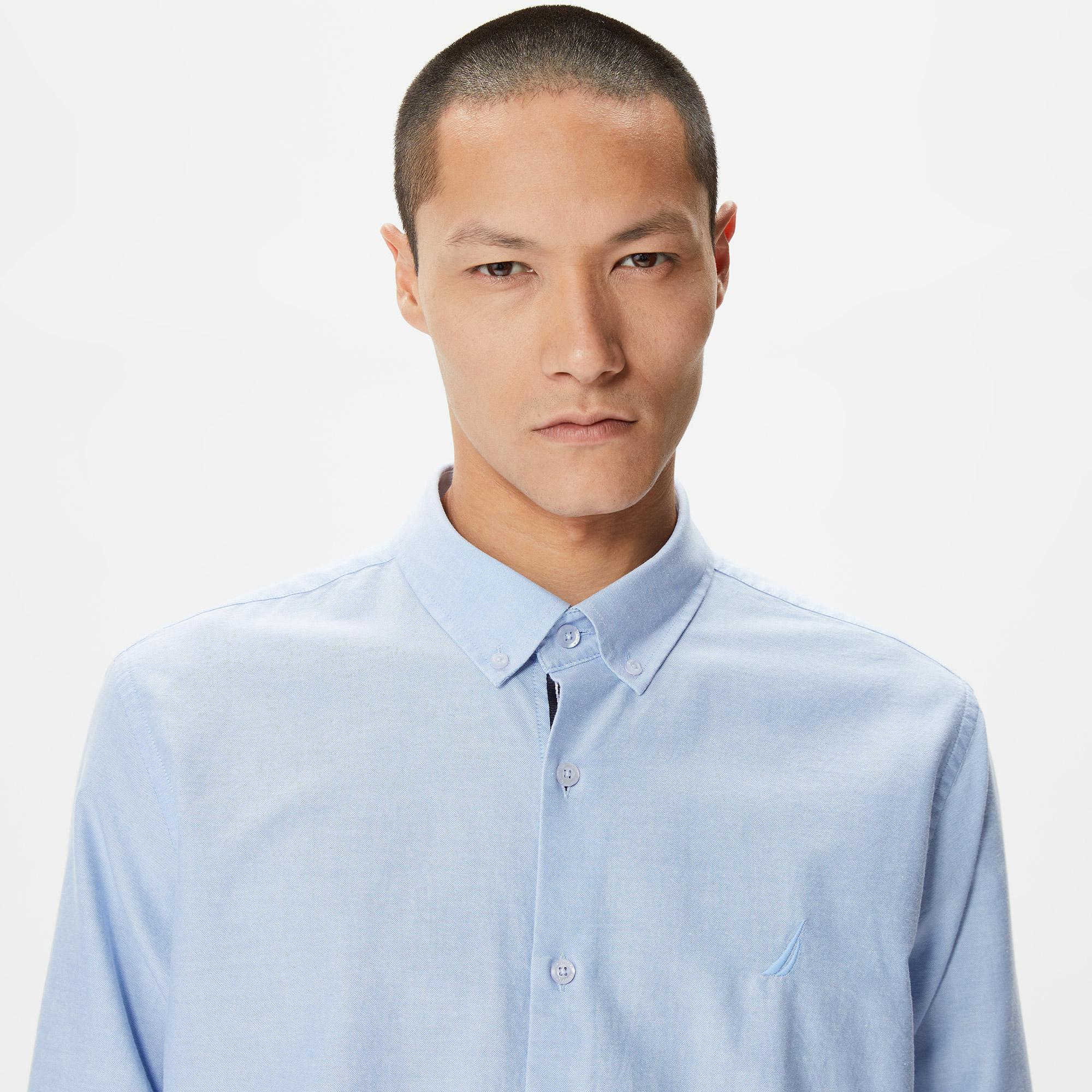 Nautica Erkek Mavi Classic Fit Gömlek