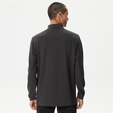  Nautica Erkek Gri Slim Fit Uzun Kollu Polo