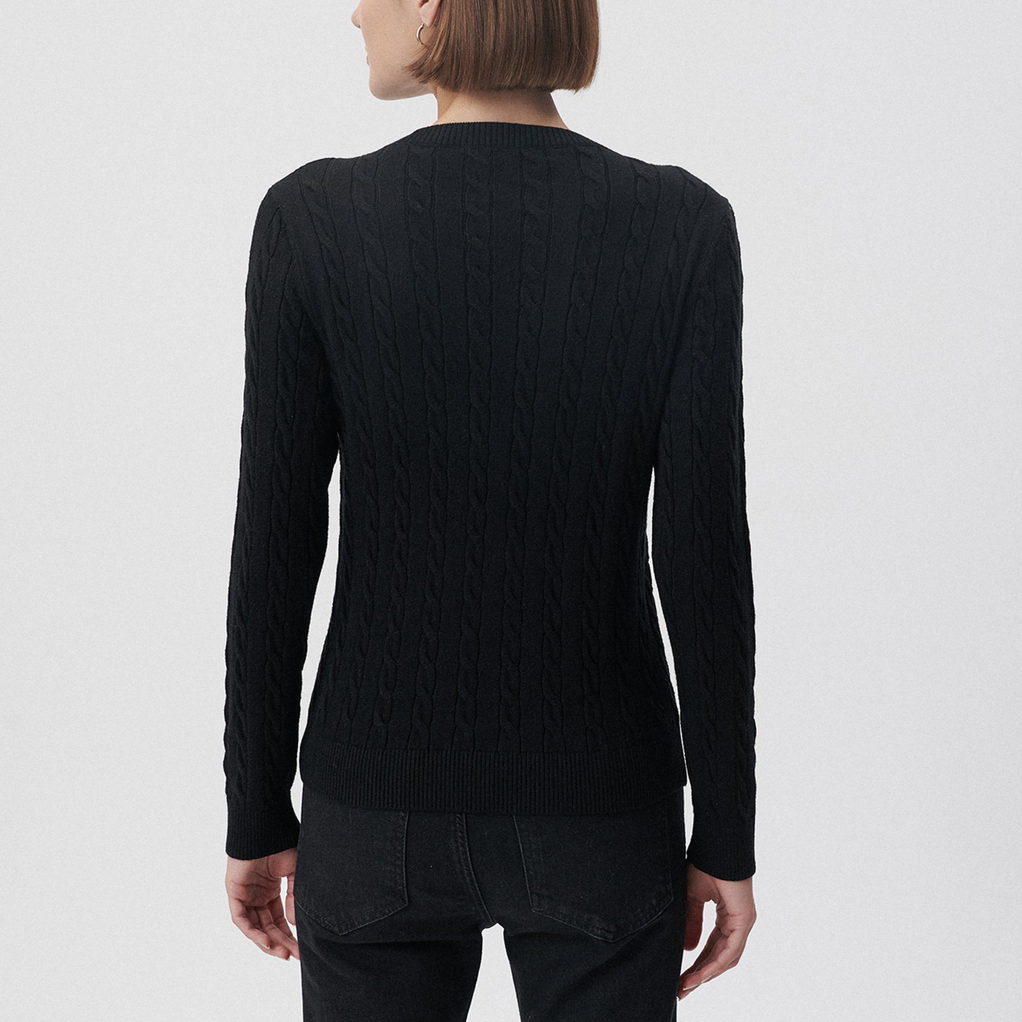 Mavi Bisiklet Yaka Siyah Kazak Slim Fit / Dar Kesim 1710341-900