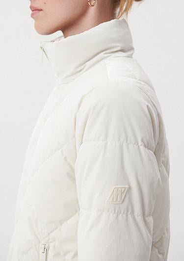  Mavi Premium Kapitone Beyaz Şişme Mont 1110230-70057