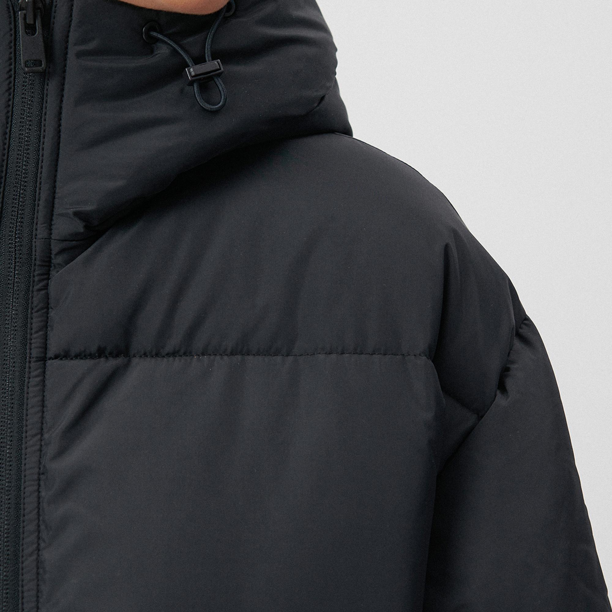 Mavi Siyah Şişme Mont Loose Fit / Bol Rahat Kesim 1110199-900