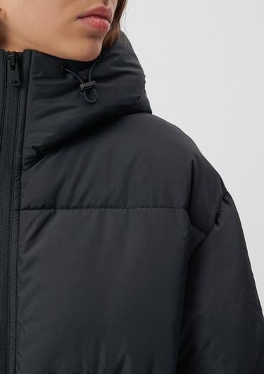  Mavi Siyah Şişme Mont Loose Fit / Bol Rahat Kesim 1110199-900