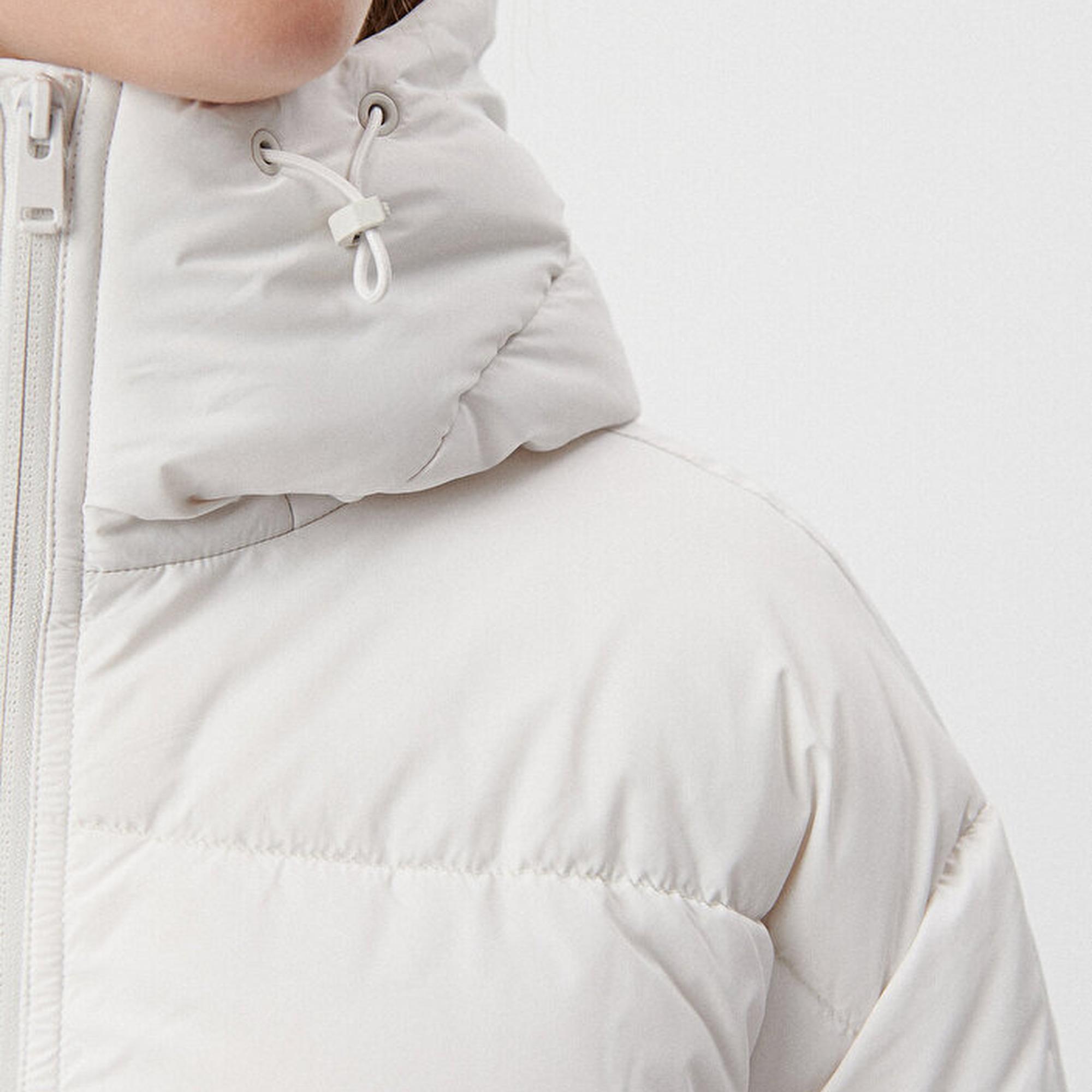 Mavi Gri Şişme Mont Loose Fit / Bol Rahat Kesim 1110199-83746