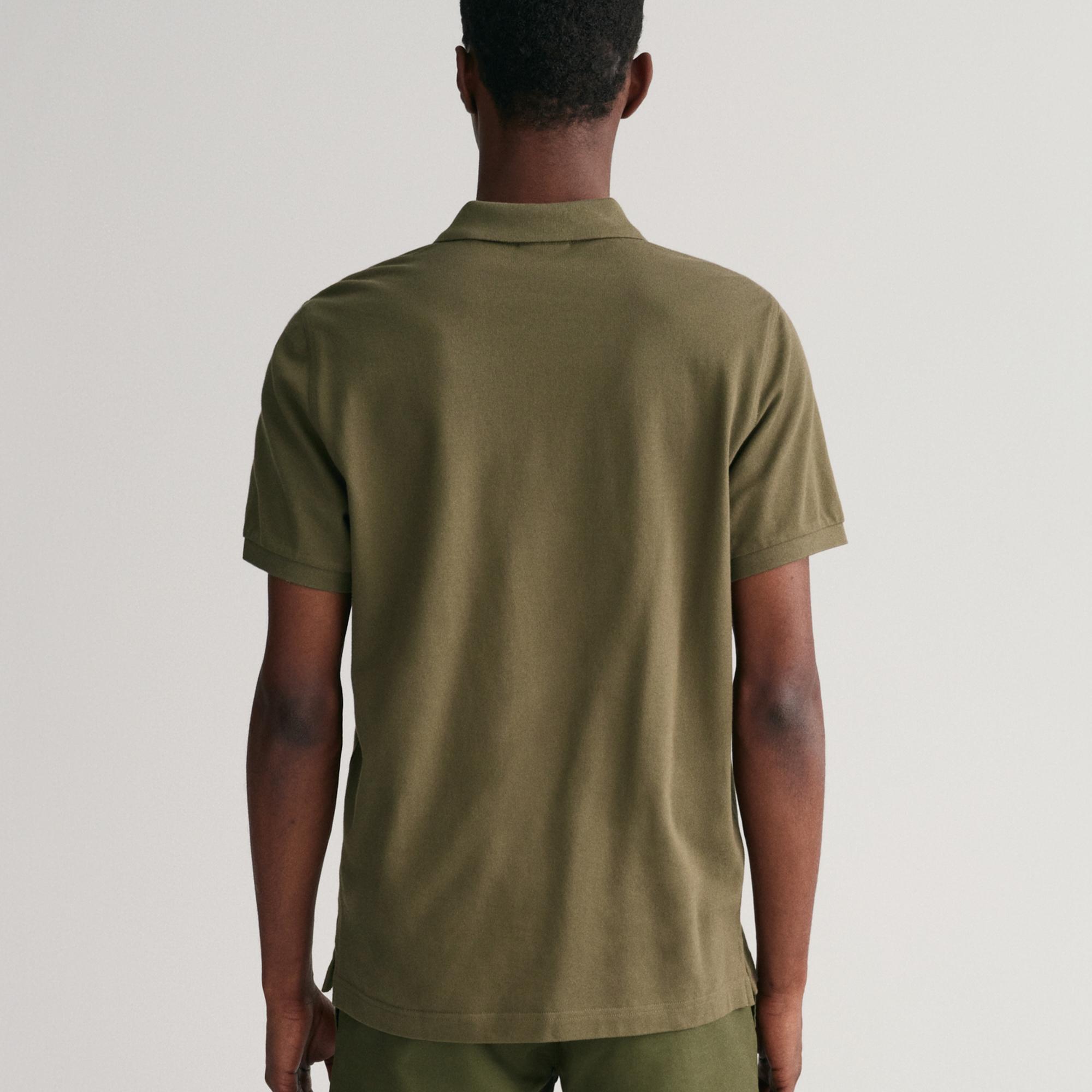 GANT Erkek Yeşil Regular Fit Polo