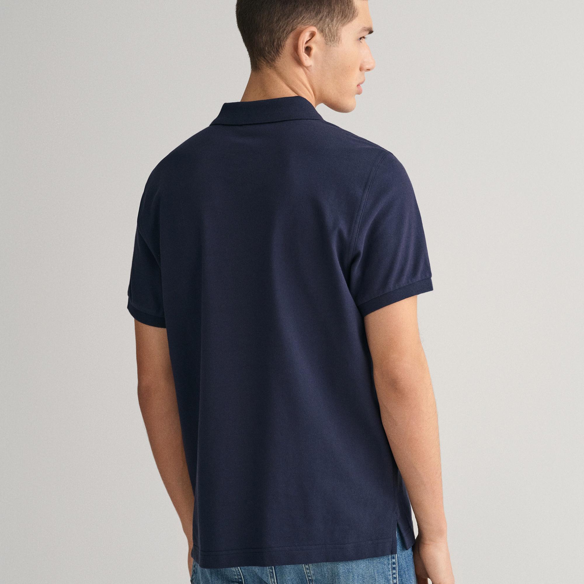 GANT Erkek Lacivert Regular Fit Polo