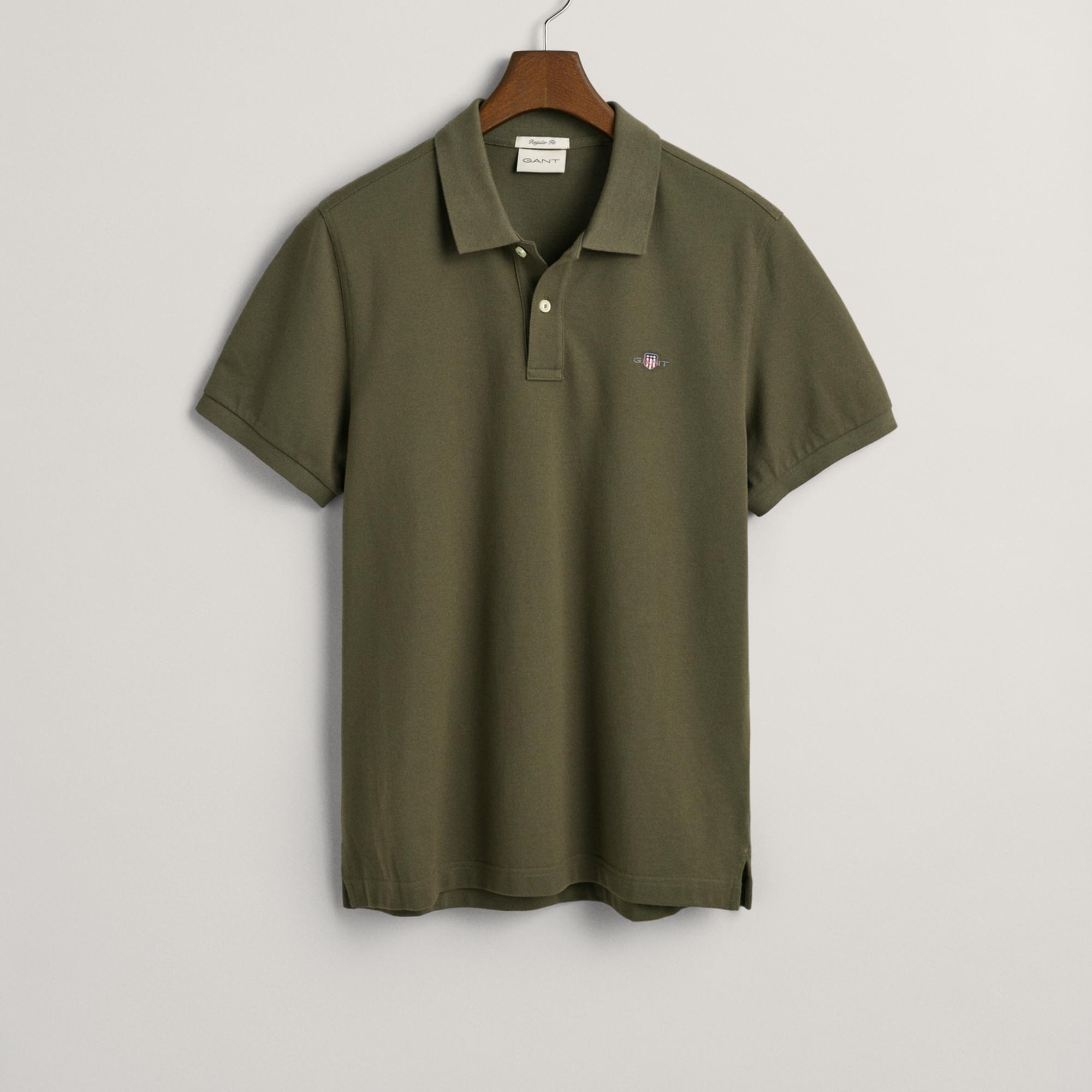 GANT Erkek Yeşil Regular Fit Polo