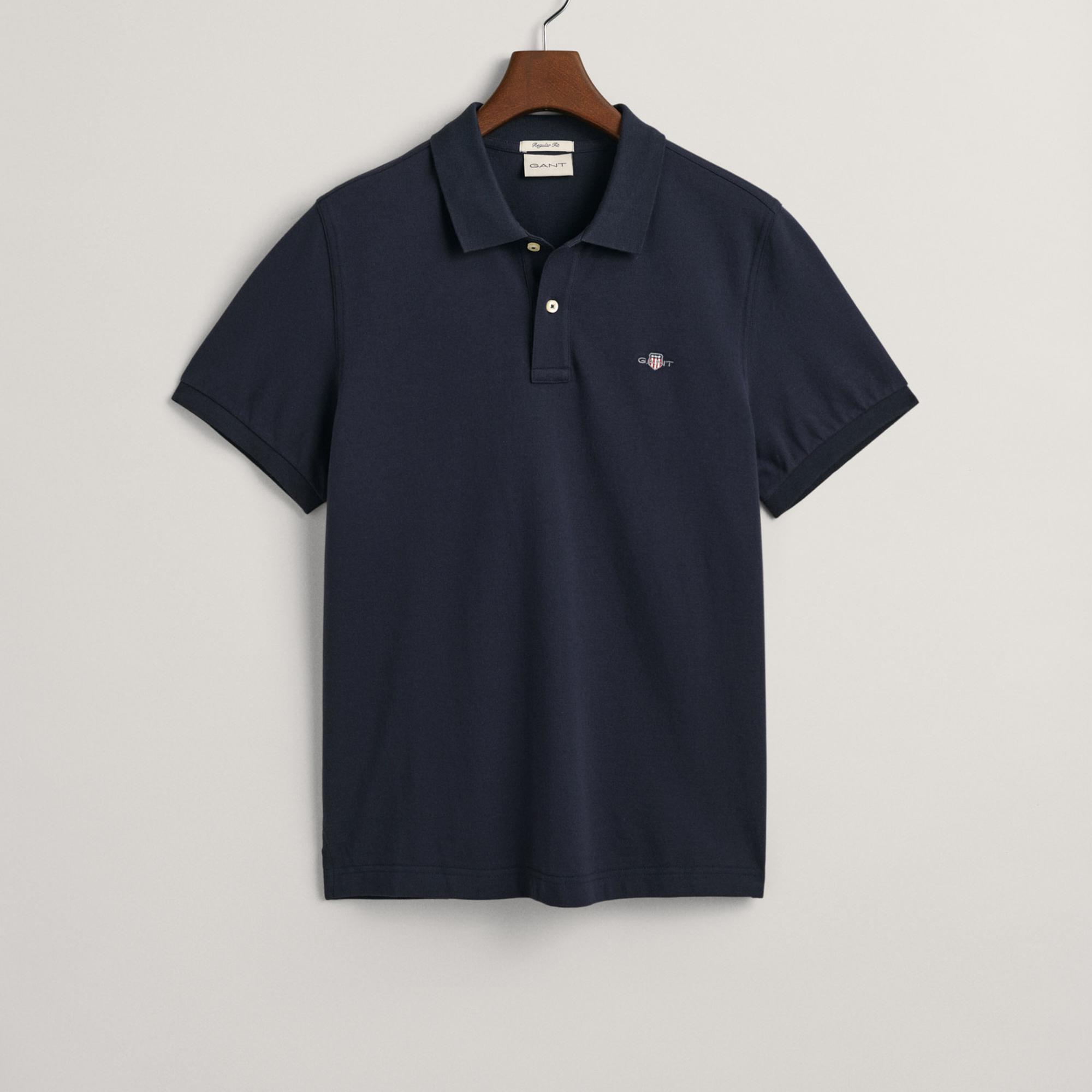 GANT Erkek Lacivert Regular Fit Polo