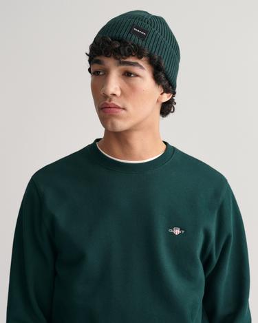  GANT Erkek Yeşil Regular Fit Bisiklet Yaka Sweatshirt