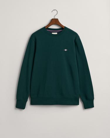  GANT Erkek Yeşil Regular Fit Bisiklet Yaka Sweatshirt