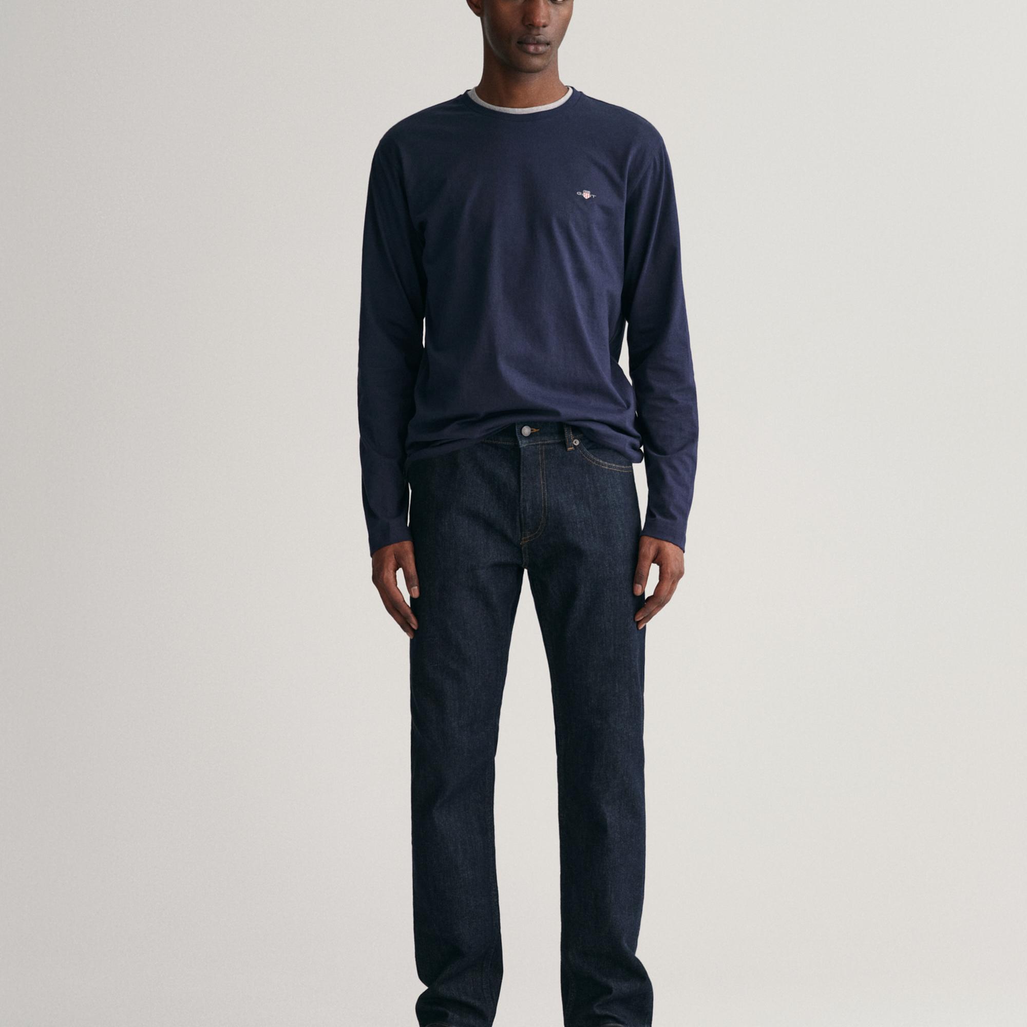 GANT Erkek Lacivert Regular Fit Jean