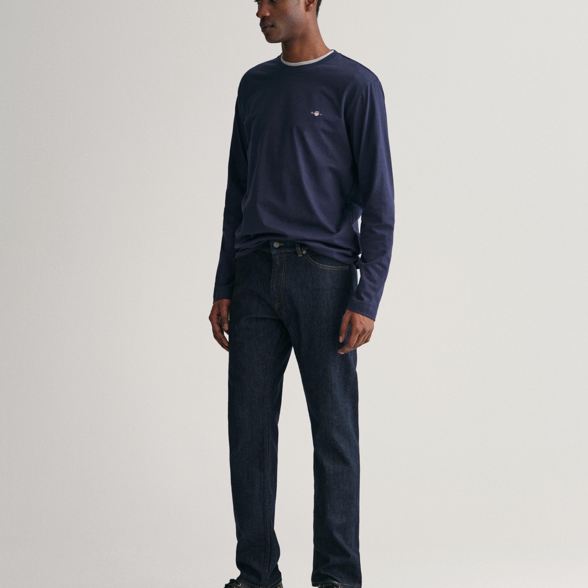 GANT Erkek Lacivert Regular Fit Jean