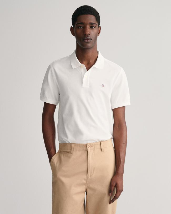  GANT Erkek Beyaz Regular Fit Polo
