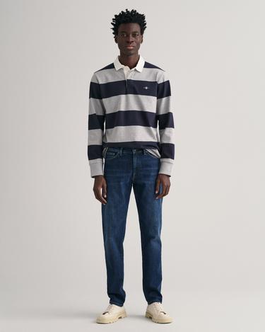  GANT Erkek Lacivert Slim Fit Jean Pantolon