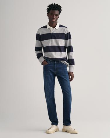  GANT Erkek Lacivert Slim Fit Jean Pantolon