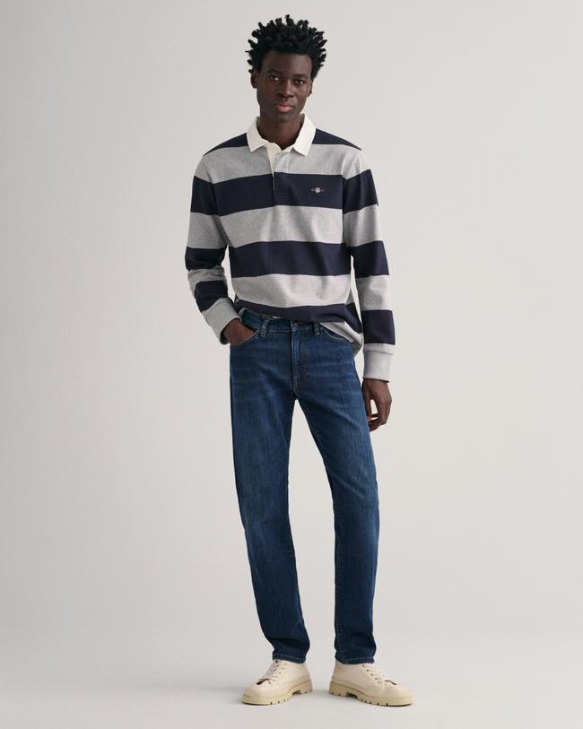  GANT Erkek Lacivert Slim Fit Jean Pantolon