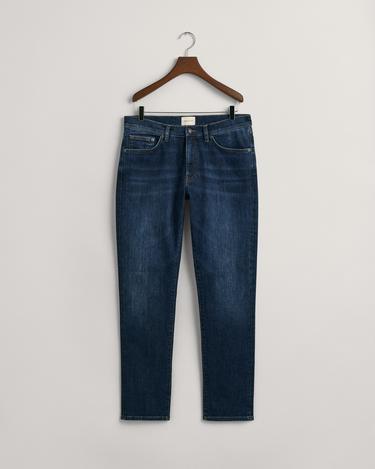  GANT Erkek Lacivert Slim Fit Jean Pantolon