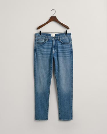  GANT Erkek Mavi Slim Fit Jean Pantolon