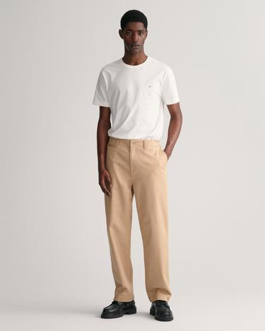  GANT Erkek Beyaz Regular Fit Bisiklet Yaka T-Shirt