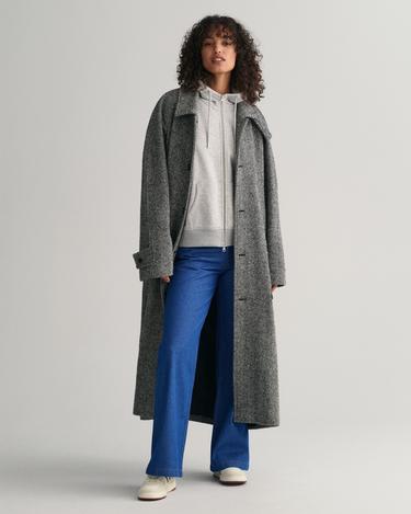  GANT Kadın Gri Relaxed Fit Fermuarlı Sweatshirt