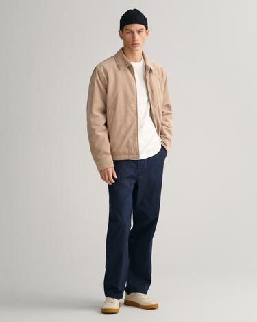  GANT Erkek Beyaz Regular Fit Bisiklet Yaka Logolu T-shirt