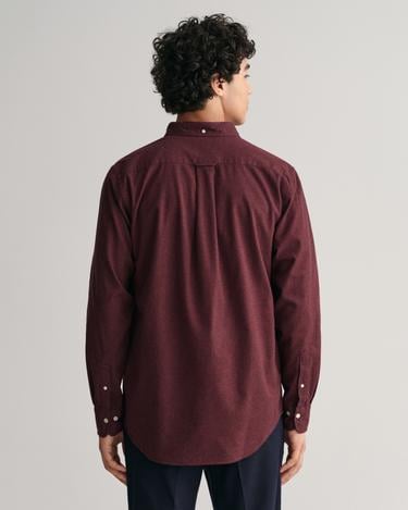  GANT Erkek Bordo Regular Fit Düğmeli Yaka Gömlek