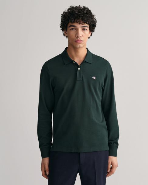  GANT Erkek Yeşil Regular Fit Uzun Kollu Polo