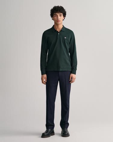 GANT Erkek Yeşil Regular Fit Uzun Kollu Polo