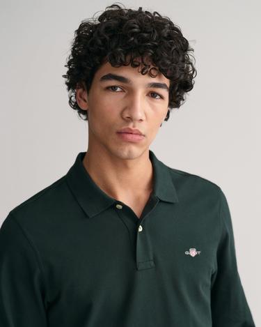  GANT Erkek Yeşil Regular Fit Uzun Kollu Polo