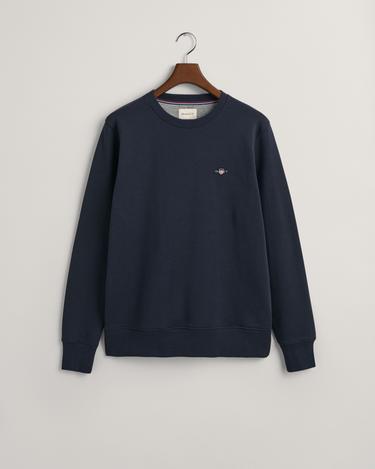  GANT Erkek Lacivert Regular Fit Bisiklet Yaka Sweatshirt