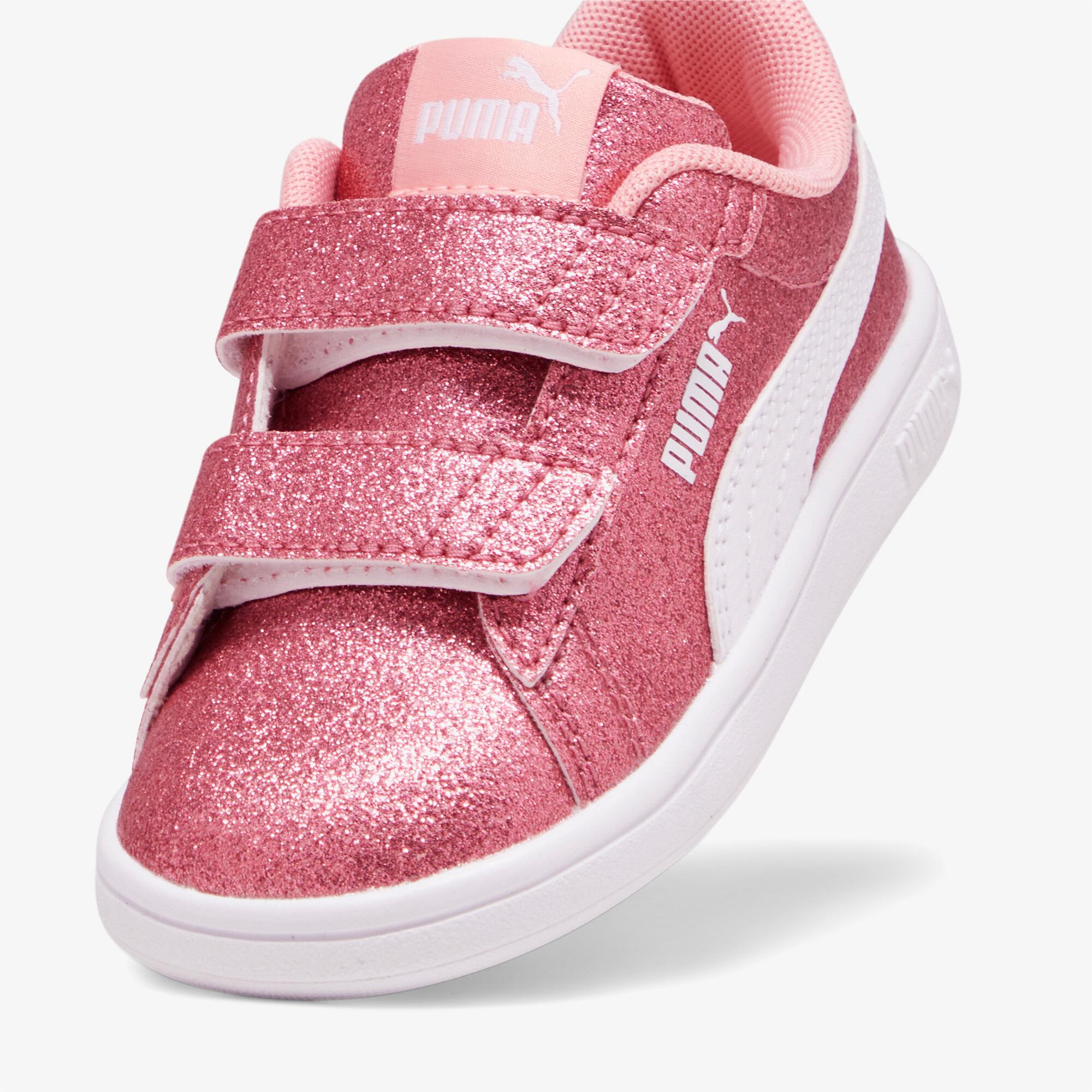 Puma Smash 3.0 Glit Glam V Bebek Beyaz Spor Ayakkabı