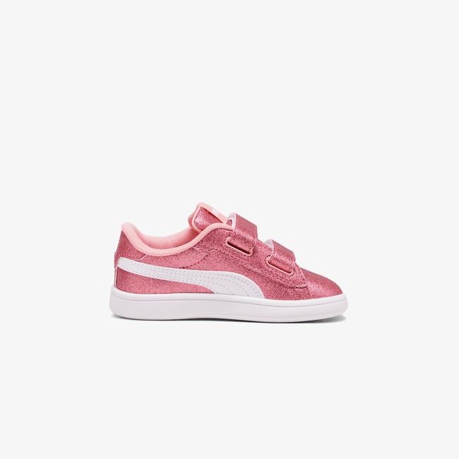  Puma Smash 3.0 Glit Glam V Bebek Beyaz Spor Ayakkabı