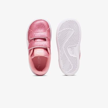  Puma Smash 3.0 Glit Glam V Bebek Beyaz Spor Ayakkabı