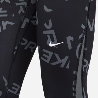  Nike Pro Dri-FIT Mid Rise 7/8 Aop Kadın Siyah Tayt