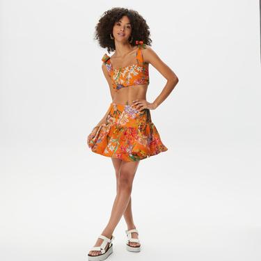  Dahlia Bianca Triana Kadın Turuncu Etek