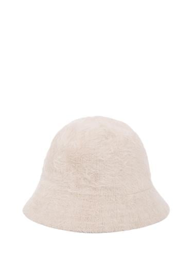  Mavi Peluş Beyaz Bucket Şapka 198988-34610