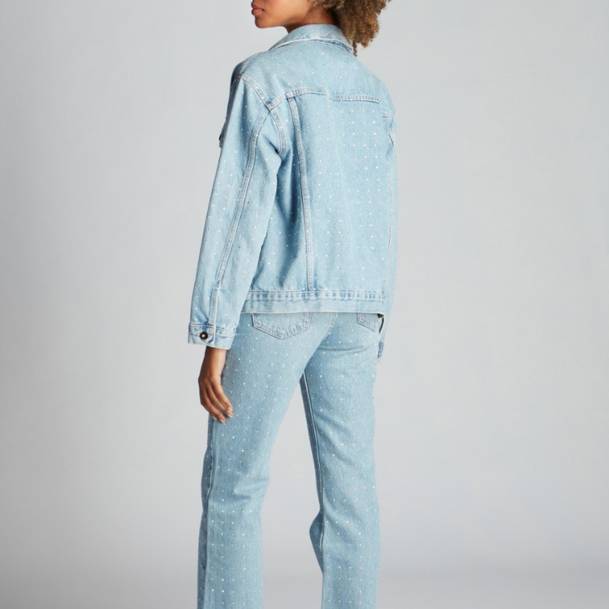 Kadın Kot Ceket 23868 7789 - Light blue