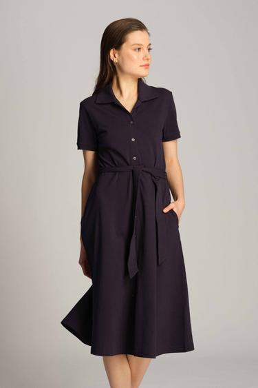  Kadın Elbise 23352 166 - 166 NAVY BLUE