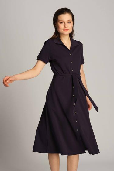  Kadın Elbise 23352 166 - 166 NAVY BLUE