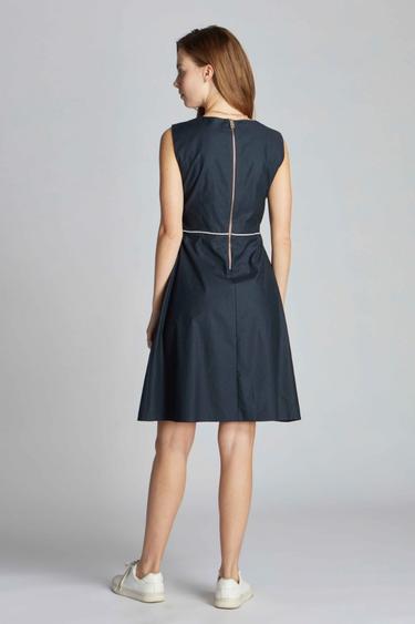  Kadın Elbise 23684 166 - 166 NAVY BLUE