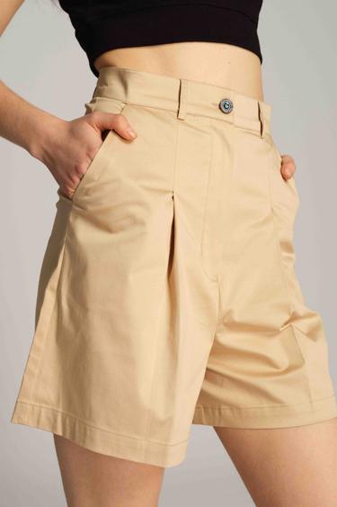  Kadın Bermuda Şort 23673 709 - MACADAMIA