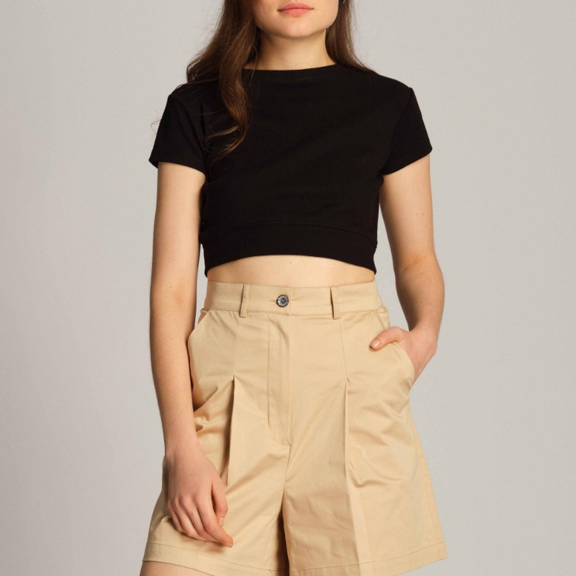 Kadın Bermuda Şort 23673 709 - MACADAMIA