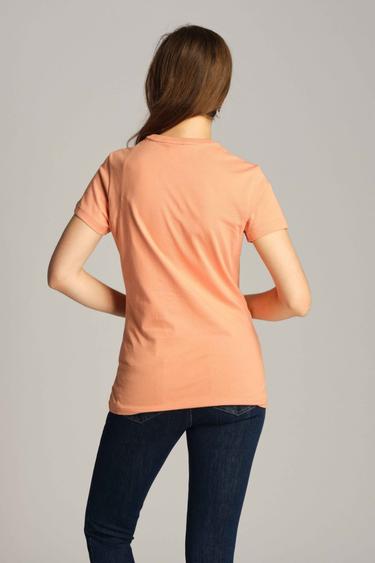  Kadın Tişört 23604 133 - Coral