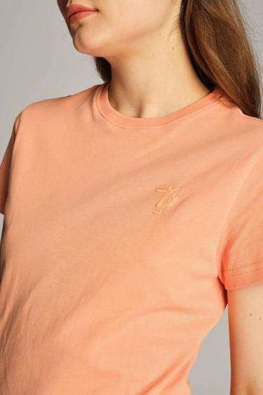  Kadın Tişört 23604 133 - Coral