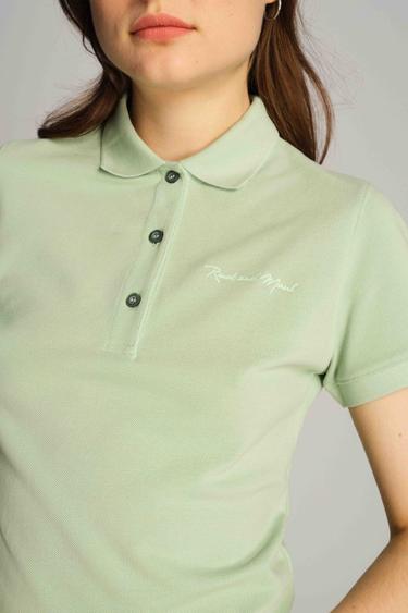  Kadın Tişört 22803 631 - Cameo green