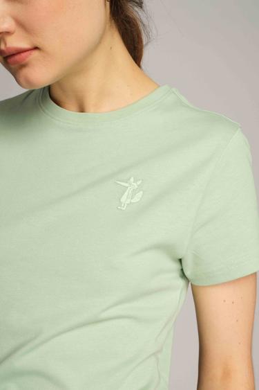  Kadın Tişört 23604 631 - Cameo green