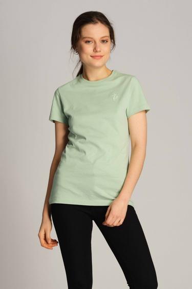  Kadın Tişört 23604 631 - Cameo green
