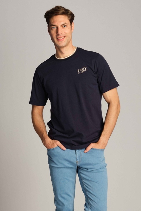  Erkek Tişört 22020 166 - 166 NAVY BLUE