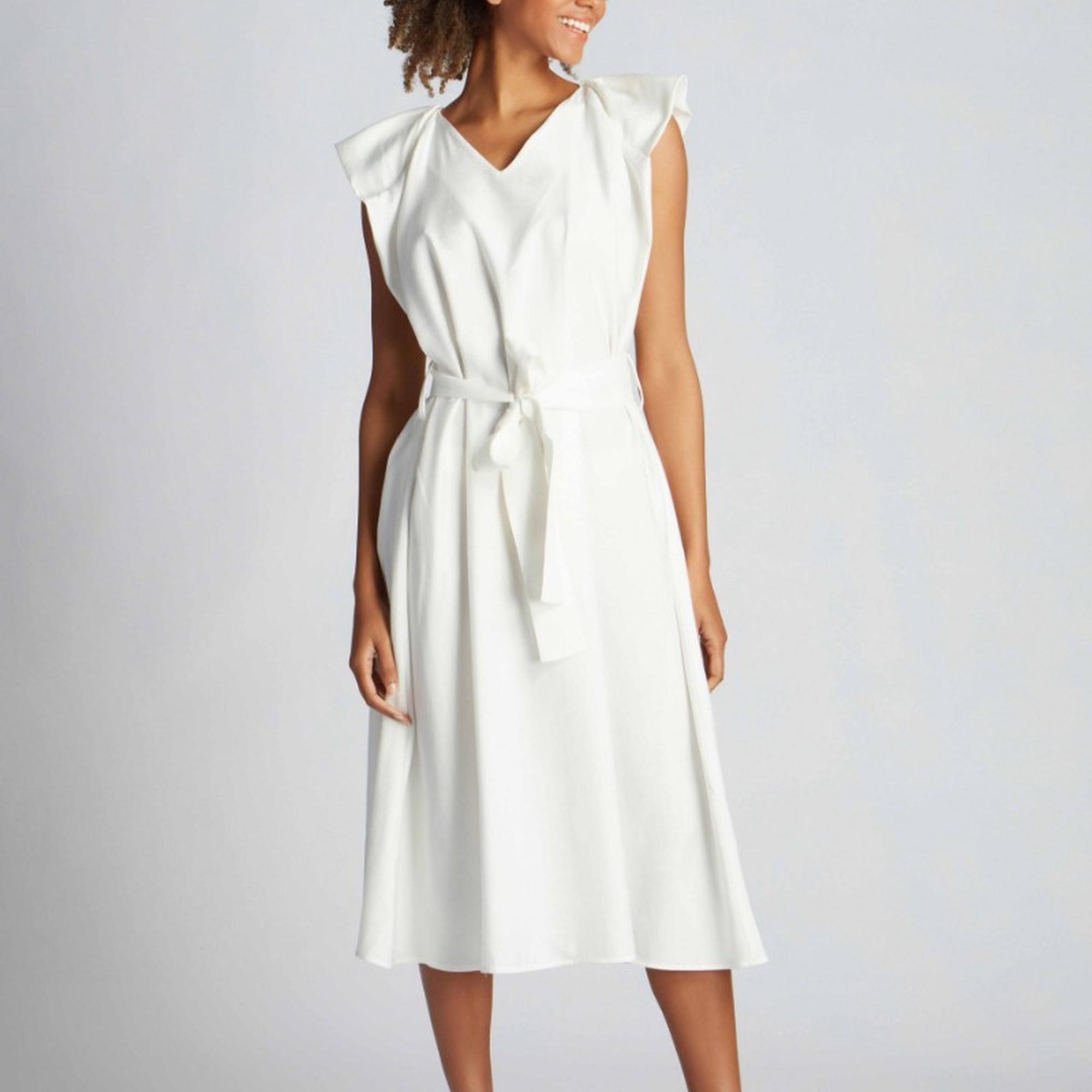 Kadın Elbise 23687 1000 - 1000 WHITE